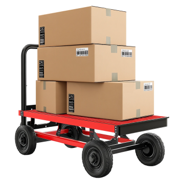 —Pngtree—red dolly cart with cardboard_20870887